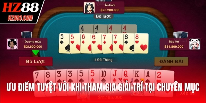 Ưu điểm tuyệt vời khi tham gia giải trí tại chuyên mục